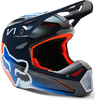 FOX V1 Toxsyk Casco Motocross,  blu,  dimensione 2XL