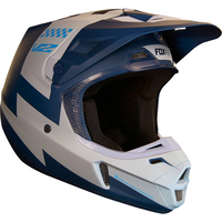 FOX V2 Master Casco moto cross,  grigio-blu,  dimensione S per uomo