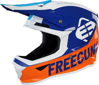Freegun XP4 Attack Casco motocross,  blu-arancione,  dimensione L