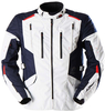 Furygan Brooks Giacca tessile moto,  bianco-rosso-blu,  dimensione L