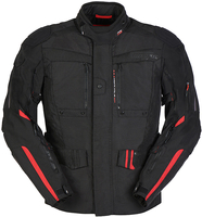 Furygan Explorer Giacca tessile moto,  nero-rosso,  dimensione L per uomo