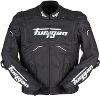 Furygan Raptor Evo 2 Giacca moto in pelle,  nero-bianco,  dimensione 2XL