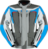 Furygan Voyager 3C Giacca tessile moto,  grigio-blu,  dimensione 3XL