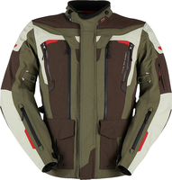 Furygan Voyager 3C Giacca tessile moto,  verde-marrone,  dimensione 4XL per uomo