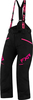 FXR Fresh 2023 Pantaloni con bretelle da donna in motoslitta,  nero-rosa,  dimensione 2XL 38 per donne