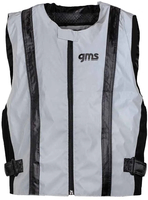 GMS Lux Gilet di avvertimento,  grigio,  dimensione L per uomo