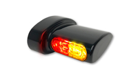 HeinzBikes Winglets MICRO 3in1 Indicatori LED,  tutti i modelli Harley-Davidson 93-,  nero,  nero