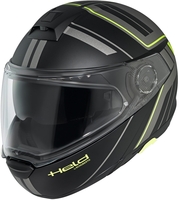 Held H-C4 / Schuberth C4 Casco,  nero-giallo,  dimensione XS