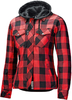 Held Lumberjack II Giacca tessile da donna,  nero-rosso,  dimensione XS per donne