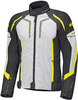 Held Smoke Giacca tessile moto,  grigio-giallo,  dimensione 4XL