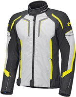 Held Smoke Giacca tessile moto,  grigio-giallo,  dimensione 4XL