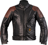 Helstons Chuck Giacca di pelle da moto,  nero-marrone,  dimensione XL per uomo