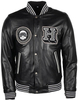 Helstons College Giacca in pelle per moto,  nero,  dimensione 3XL