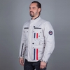 Helstons Hoggar impermeabile Moto Tessile Giacca,  argento,  dimensione XL per uomo