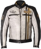 Helstons Indy Giacca in pelle motociclistica,  nero-bianco-giallo,  dimensione XL