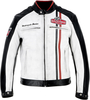 Helstons Jay Motul Edition Giacca in pelle moto,  nero-bianco,  dimensione 4XL per uomo