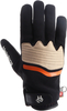 Helstons Jazz Guanti da moto impermeabili,  nero-arancione-beige,  dimensione XL per uomo