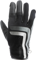 Helstons Jeff Guanti da moto,  nero-grigio-bianco,  dimensione L per uomo
