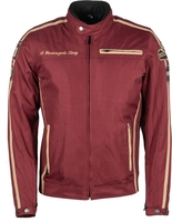 Helstons King Giacca tessile moto,  rosso,  dimensione XL