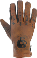 Helstons Kustom Guanti moto invernali,  arancione-marrone,  dimensione 3XL per uomo