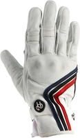 Helstons Line Guanti da moto,  bianco-rosso-blu,  dimensione XL per uomo