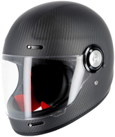 Helstons Naked Full Face Mat Carbon Casco,  nero-carbone,  dimensione S per uomo