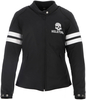 Helstons Targa impermeabile Giacca tessile moto da donna,  nero-bianco,  dimensione 2XL per donne