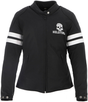 Helstons Targa impermeabile Giacca tessile moto da donna,  nero-bianco,  dimensione 2XL per donne