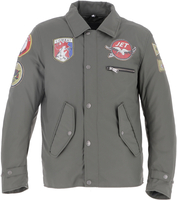 Helstons Terry impermeabile Moto Tessile Giacca,  verde-marrone,  dimensione 2XL per uomo