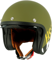 Helstons Thunderbolt Casco Jet,  nero-bianco-verde,  dimensione L per uomo
