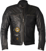 Helstons Tracker Giacca in pelle motociclistica,  nero,  dimensione 4XL