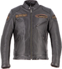 Helstons Trevor Giacca in pelle moto,  nero-marrone,  dimensione L