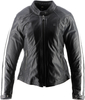 Helstons Victoria Giacca di pelle moto da donna,  nero,  dimensione 2XL per donne