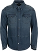 Helstons Vince Dirty Camicia moto in cotone,  blu,  dimensione 3XL