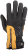Helstons Zip Guanti moto impermeabile,  nero-oro,  dimensione 3XL