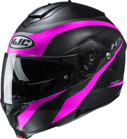 HJC C91 Taly casco,  nero-rosa,  dimensione M