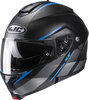 HJC C91 Tero Casco,  nero-grigio-blu,  dimensione XL
