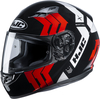 HJC CS-15 Martial Casco,  nero-rosso,  dimensione M