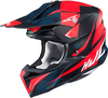 HJC i50 Tona Casco di motocross,  nero-rosso,  dimensione XS per uomo