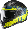 HJC i70 Alligon Casco,  nero-giallo,  dimensione M