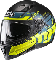 HJC i70 Alligon Casco,  nero-giallo,  dimensione S per uomo