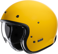 HJC V31 Solid Retro Casco Jet,  giallo,  dimensione M per uomo