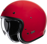HJC V31 Solid Retro Casco Jet,  rosso,  dimensione XS 54 55 per uomo