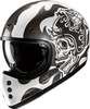 HJC V60 Flame Casco,  nero-bianco,  dimensione S per uomo