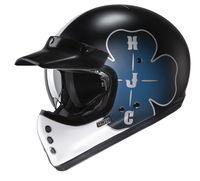 HJC V60 Ofera Casco,  nero-blu,  dimensione M per uomo