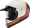 HJC V60 Scoby Casco,  bianco-arancione,  dimensione 2XL