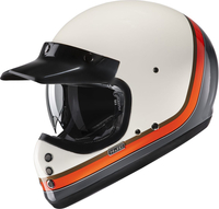 HJC V60 Scoby Casco,  bianco-arancione,  dimensione 2XL