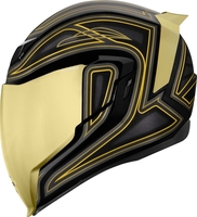 Icon Airflite El Centro Casco,  nero-oro,  dimensione XS