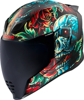 Icon Airflite Omnicrux MIPS Casco,  nero-rosso-blu,  dimensione 3XL