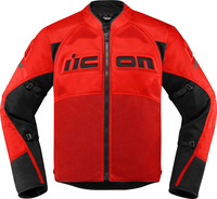 Icon Contra2 Giacca moto in tessuto,  rosso,  dimensione XL